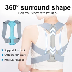 Corrector Adjustable Upper Back Brace for Clavicle Support and Providing Pain Relief from Neck,Shoulder and Upper Back