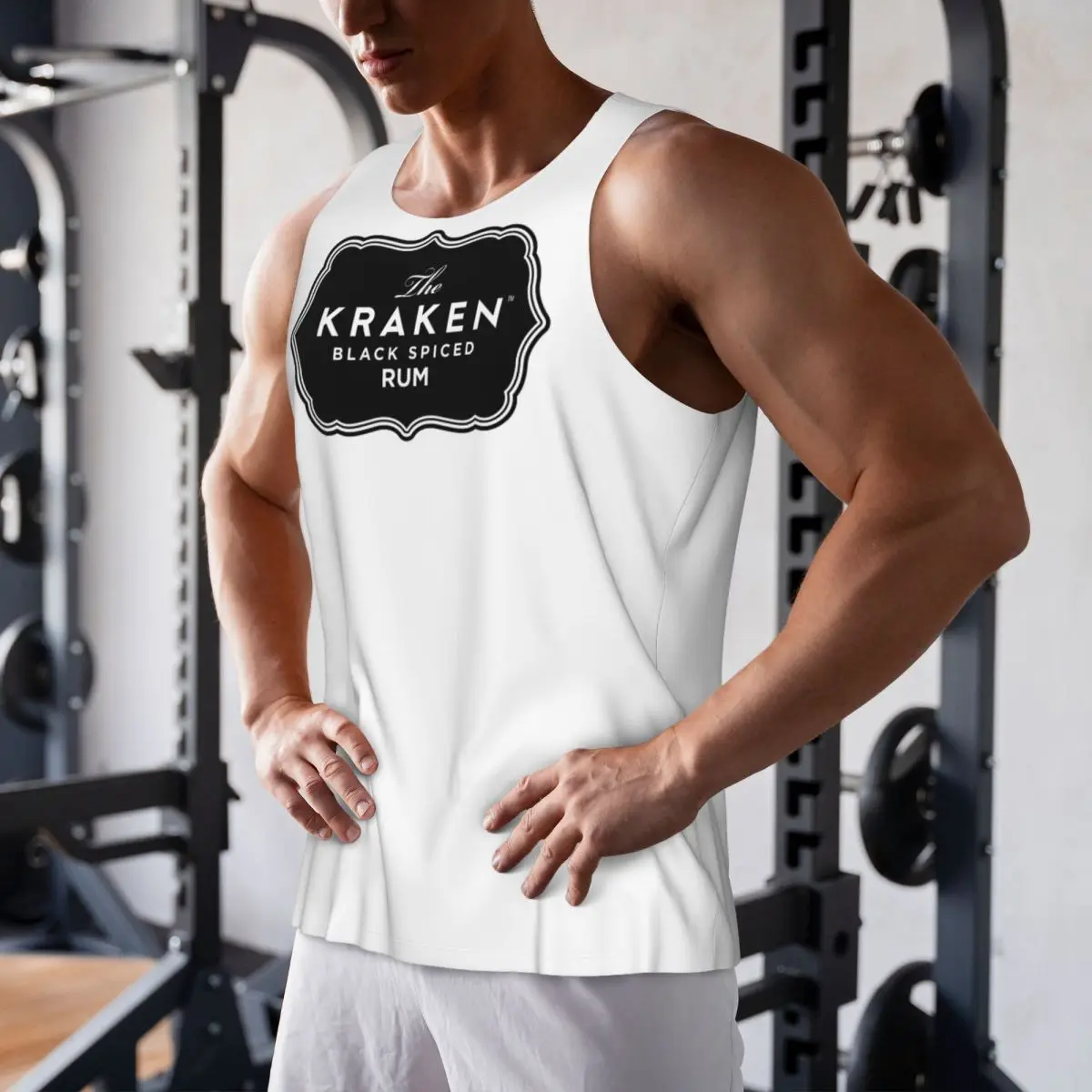 

Быстросохнущая рубашка без рукавов Kraken Rum Gym Tank Muscle, дышащий жилет для бодибилдинга