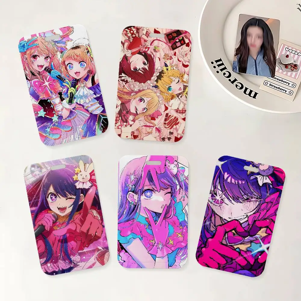 Anime O-OSHI NO K-KO Ausweishalter mit Umhängeband für Büro, Schule, Namenskarten, Ausweishülle