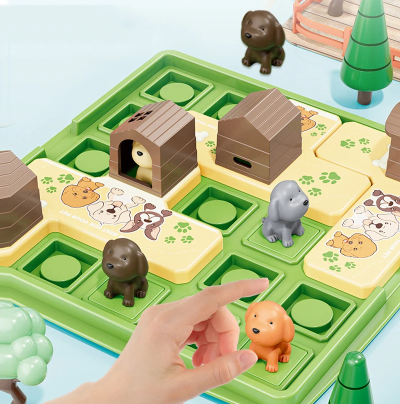 Parent-Child Interactive Educational Toys Children Dog Maze Puzzles Logical Thinking Training Board Game Travel Activities Games