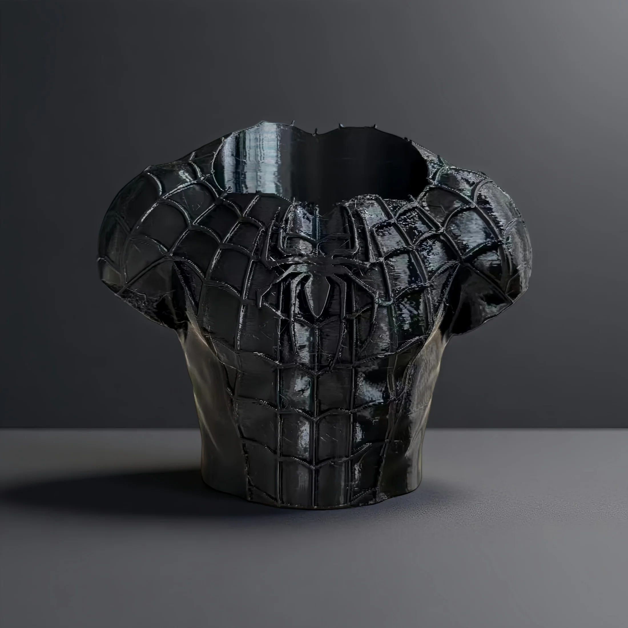 1 Dark-Style Decorative Pen Holder, Desktop Storage Pen Holder, Black Battle-Style Pen Holder, Unique Gift