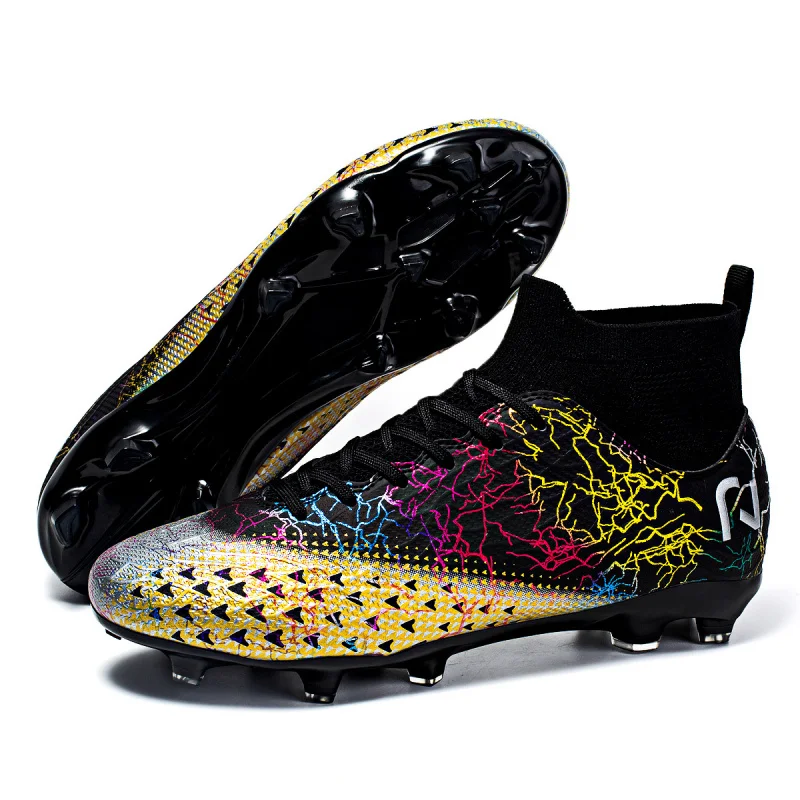 

2025 Football Shoes Hot Sale Brand Fast Football Shoes Men Outdoor Turf Soccer Boots for Men Flat Training Football Sneakers Man