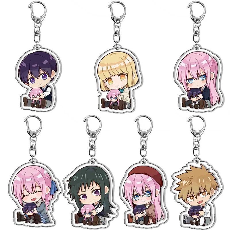 Anime Shikimori's Not Just a Cutie Keychain Cartoon Figure Shikimori Miyako Izumi Kamiya Ai Pendant Car Key Ring Bag Accessories