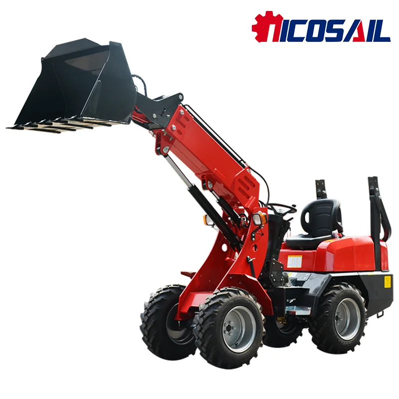

Customized Earth moving Machinery Mini Sliding Loader KZL918 Wheel Sliding Loader for Sale Telescopic Arm Sliding Loader Quick D