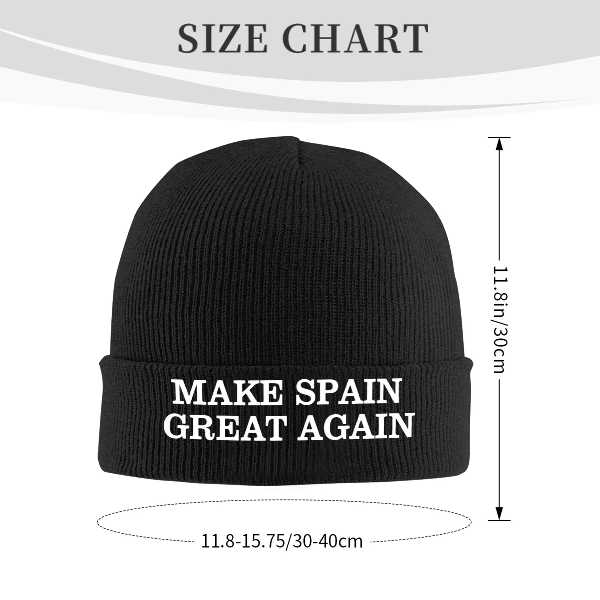 Light Make Spain Great Again Knit Hat  Hip Hop Caps Men Women Unisex Outdoor Sport Beanie Hats Autumn Winter Elastic Bonnet Hats