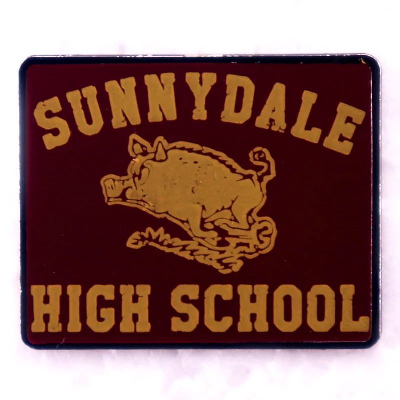 Buffyverses Sunnydale High School Enamel Pin Supernatural Place Badge Brooch Jewelry Gift