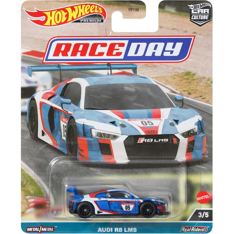Hot Wheels Audi R8 Lms Series Car Culture Model 1:64 Scale Premium Diecast Collectible Vehicle New Unopened - Image 4