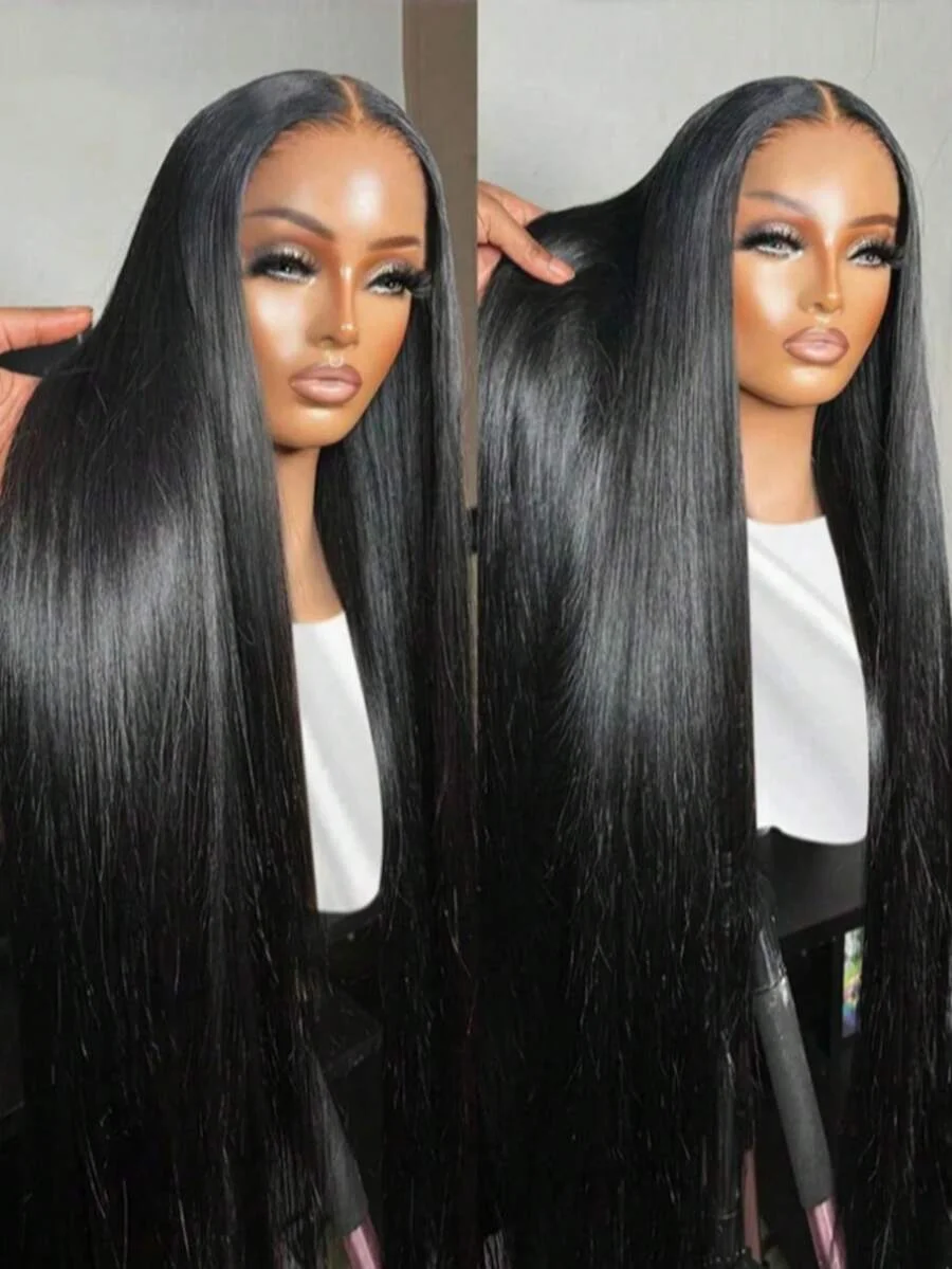 40 Inch 250% Density Wear And Go Glueless Wigs Human Hair Pre Cut Pre Plucked With Baby Hair 5x5 13x4 Bone Straight Lace Frontal Wigs Human Hair Wigs For Women No Glue Hd Lace Front Closure Ready To Wear Wigs