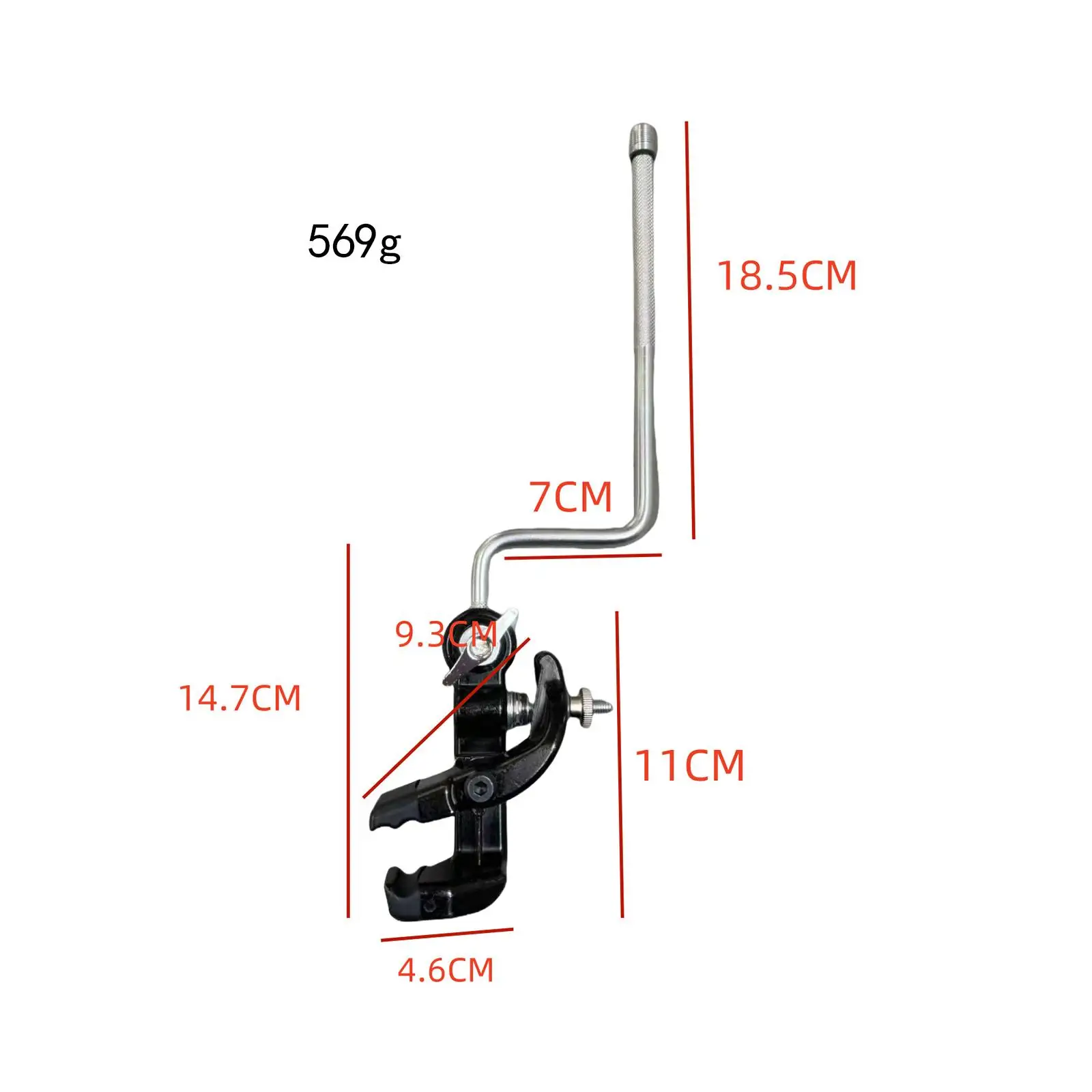 Drum Cowbell Holder Z Arm Holder for Instrument Small Cymbals Cowbells