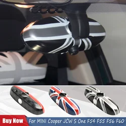 The Black For MINI Cooper F54 F56 F55 F57 F60 Car Rear View Mirror Cover Housing Hatchback PC plastic Fashion Auto Styling