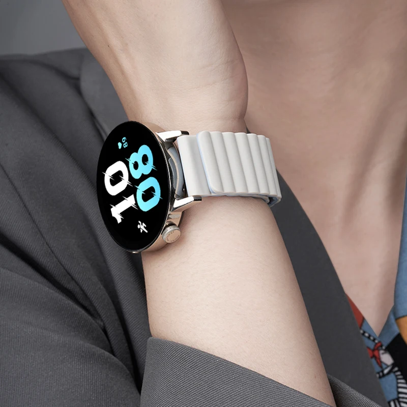 حزام حلقة مغناطيسي لساعة سامسونج جالاكسي 7 6 5 4 40 مللي متر 44 مللي متر 4 6 كلاسيكي 46 42 43 47 مللي متر 5 برو باند سيليكون 20 مللي متر 22 مللي متر حزام الساعات #4