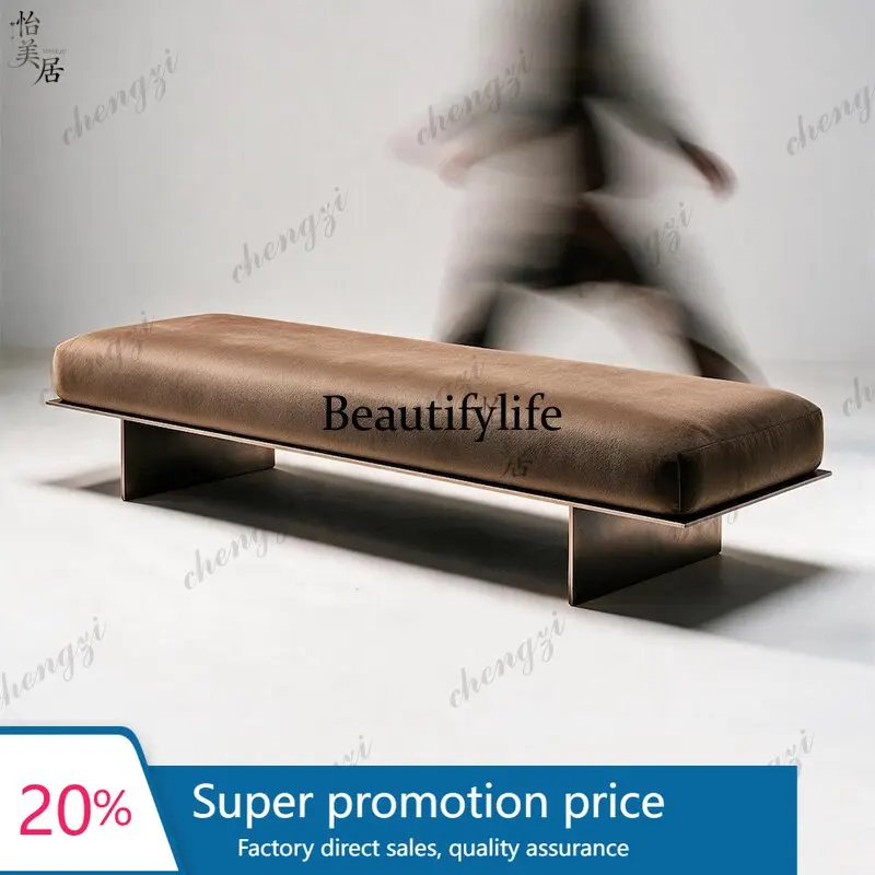 PPP Italian light luxury bench porch shoe change stool bedroom bedside stool clothing store