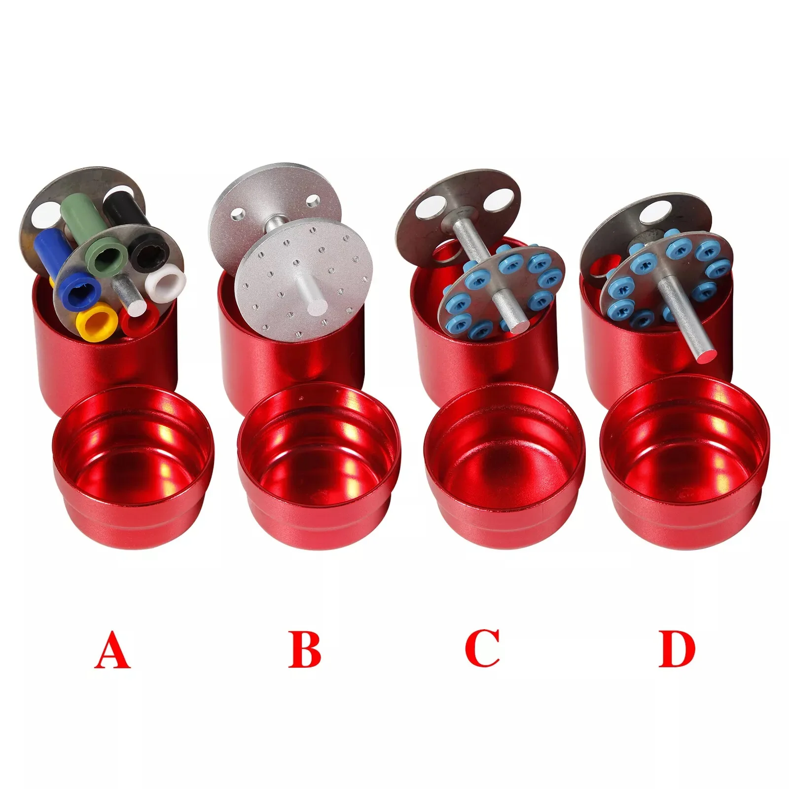 

Стоматологические алмазные боры с 20/9/6 отверстиями, держатель блока, стерилизующая дезинфекционная коробка, красный для эндофайлов/наконечника скейлера/высоких низких боров