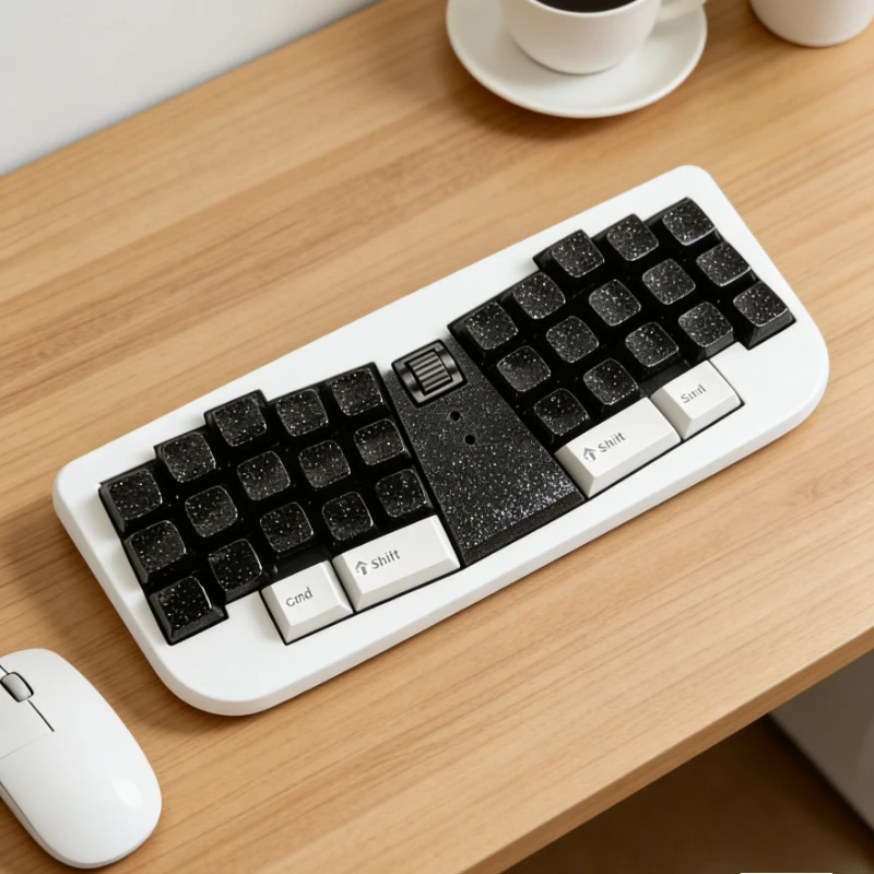 

Le Chiffre Underage 3X5 Alice Mechanical Keyboard Custom 3D Printing Shell Wired Hot Swap Custom Knobs/buttons/scroll Qmk Vial