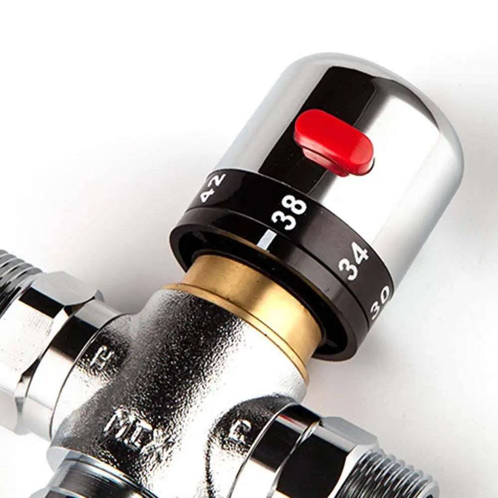 For Comfortable Showers Brass Mixing Valve User Comfort Features Versatile Compatibility Built-in Temperature Device