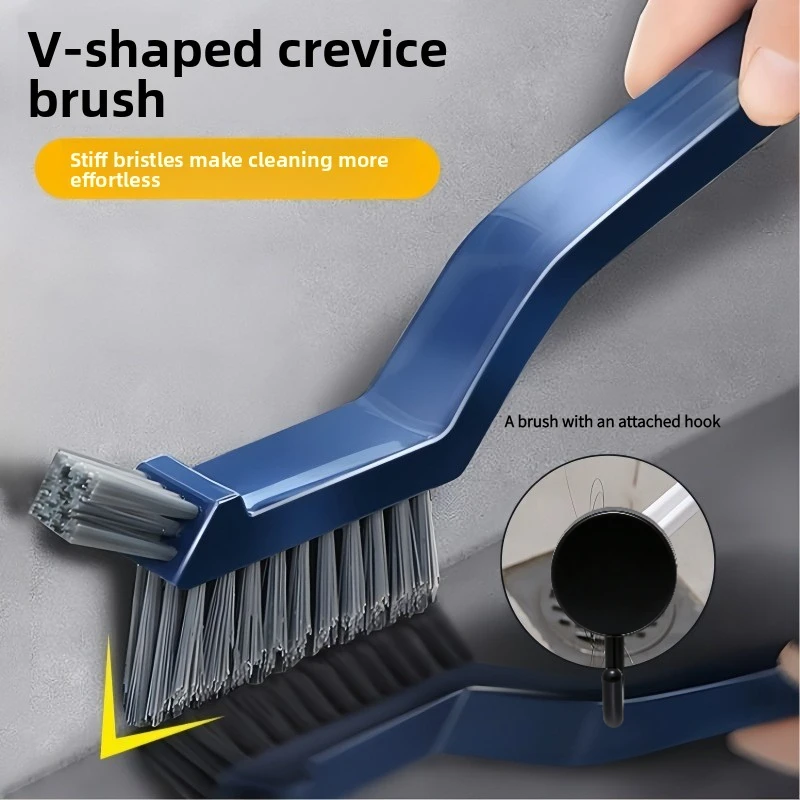 Stiff Bristle Gap Cleaning Brushes, Narrow Crevice & Corner Scrub Brush for Bathroom Floor Tile Gaps