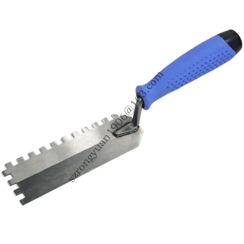 

Carbon Steel Notched Trowel Scraper For Waterproofing And Tile Mortar Application With Ergonomic Nonslip Handle
