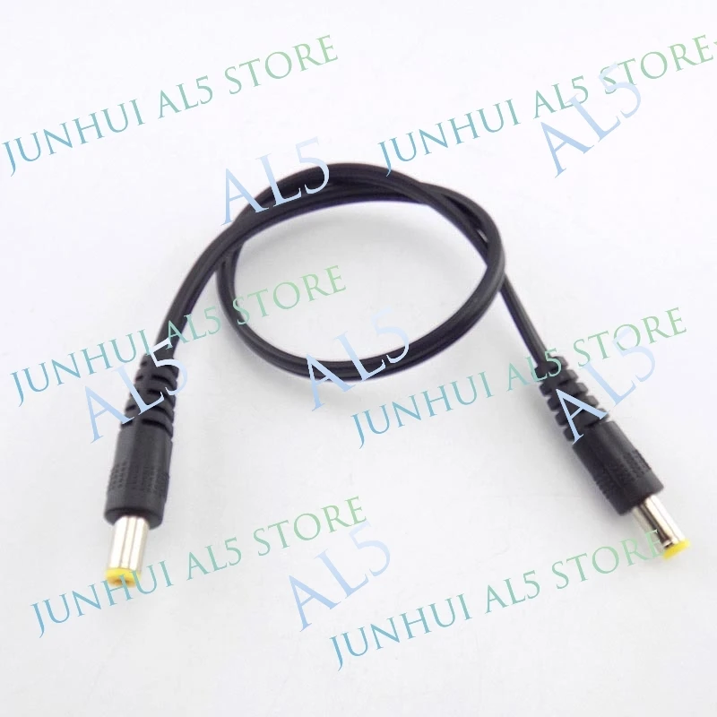 1/2/5pcs 30cm 5.5mm DC Male to Male Extension Cords Cable Power Adapter 5.5 x 2.1mm Plug AV Audio DVR RCA Connector B5