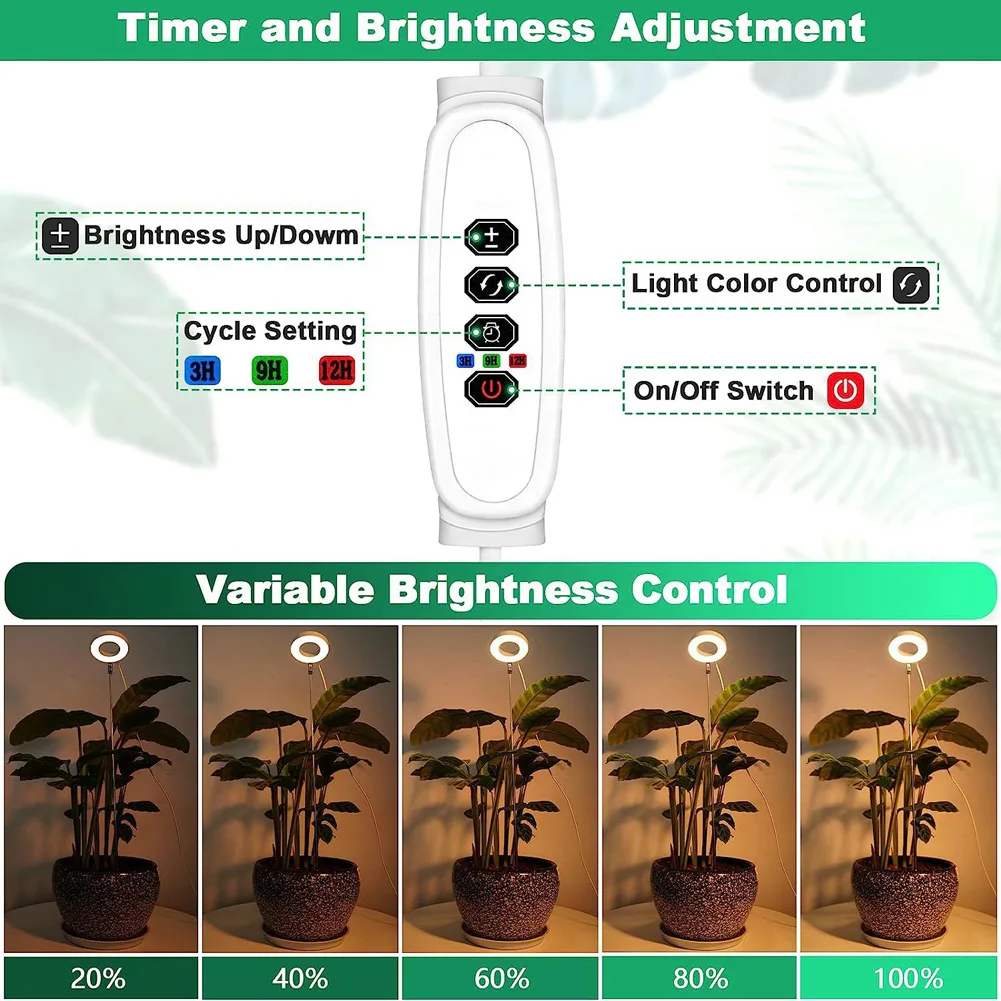 植物用の調整可能なLED成長ランプ,作物ライト,温室ライト,高さ角度,直接配達