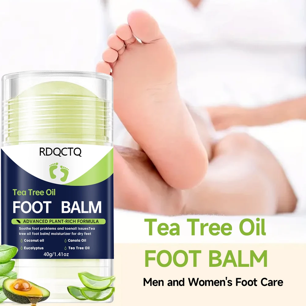 Tea Tree Oil Foot Cream & Ointment Set – Moisturizes, Repairs Cracks, Exfoliates, Softens Dry Skin, Deep Penetration