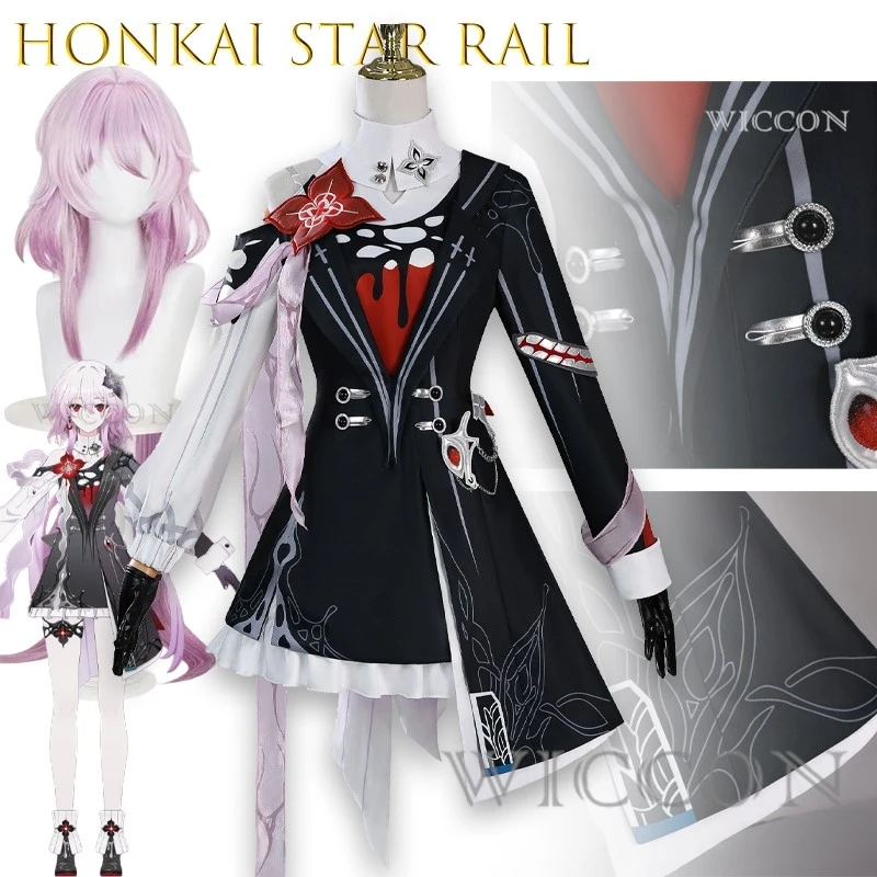 

Honkai Star Rail March 7th Evernight Cosplay Anime Game Character Outfit Halloween Christmas Role Play