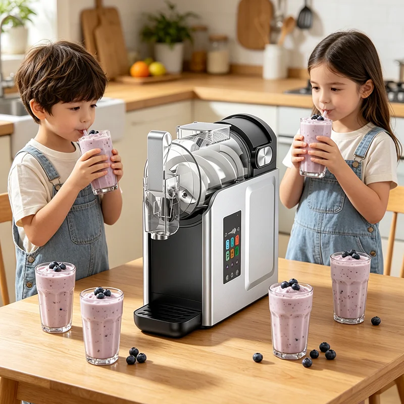 New Smart 6 Select Menus Self Clean Automatic Slush Machine Ice Slushie Machine Portable Slush Maker for Home Use