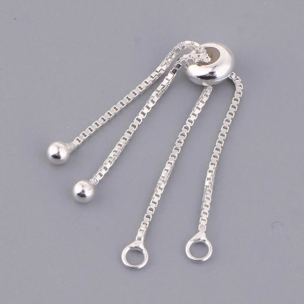 Adjustable Extension Chain 925 Silver Jewelry Findings Necklace Bracelet Link for Handmade Jewelry Creation