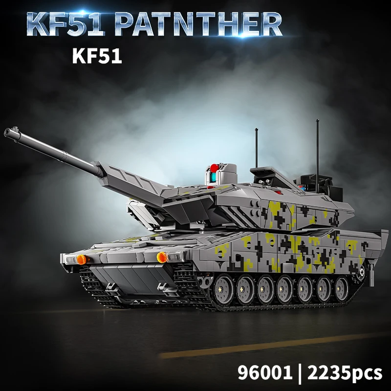 Panther KF51 main battle tank Black Panther assembly building blocks difficult remote control crawler armored car boy toy model