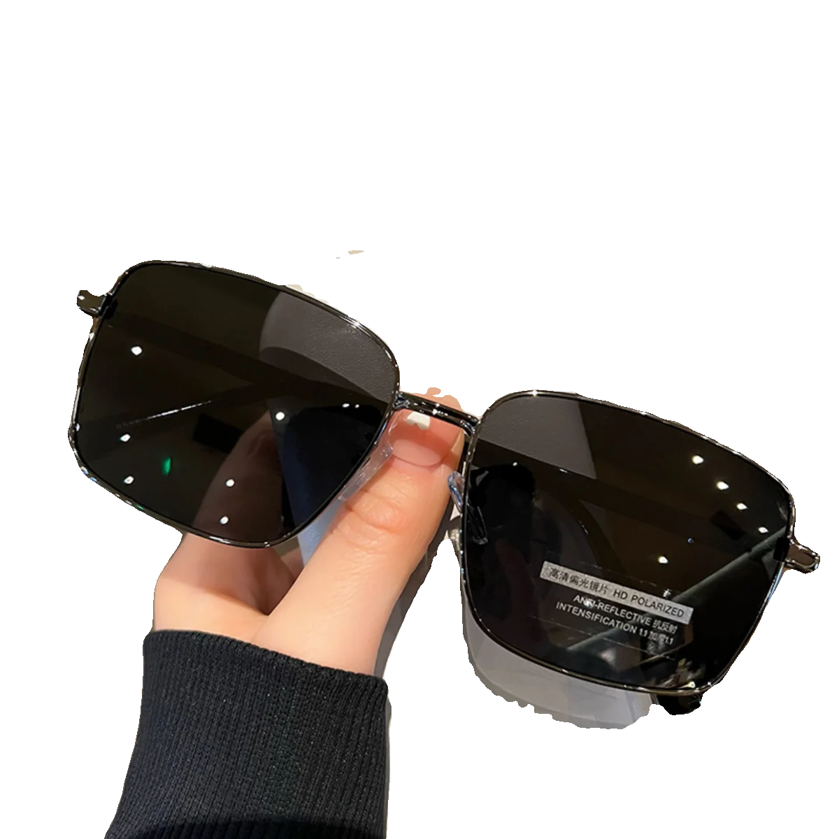 

Поляризованные солнцезащитные очки для мужчин, солнцезащитные очки для вождения, только для вождения, мужские большие очки для лица с защитой от УФ-излучения