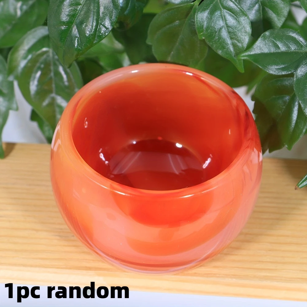 1pc Natural Red Agate Crystal Polished Stone Suitable for Table Centerpiece, Holiday Gift