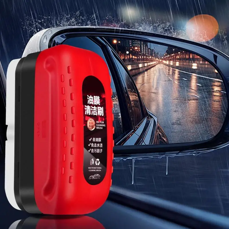 120ml Car Glass Cleaner Automotive Glass Sponge Cleaning Brush Windshield Oil Film Cleaner Glass Polishing Agent Car Maintenance - Image 4