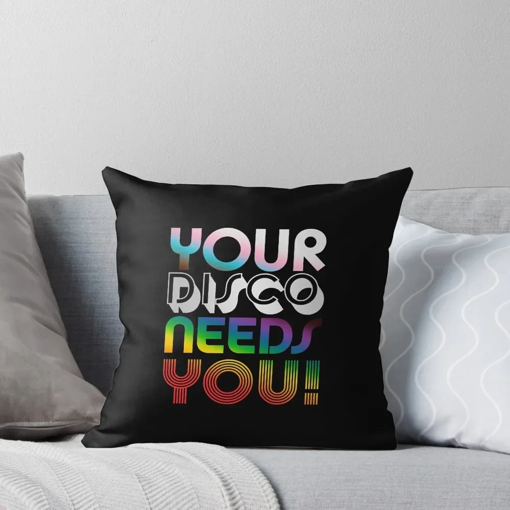 

Your Disco Needs You - Kylie Minogue - Light Years - Progress Pride Colours LGBTQIA+ Throw Pillow autumn decoration pillow