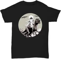 Jesus rode a dinosaur Unisex T-shirts for Man Woman Short Summer Tees Casual Cotton New Arrival Fashions Couple's Cloths