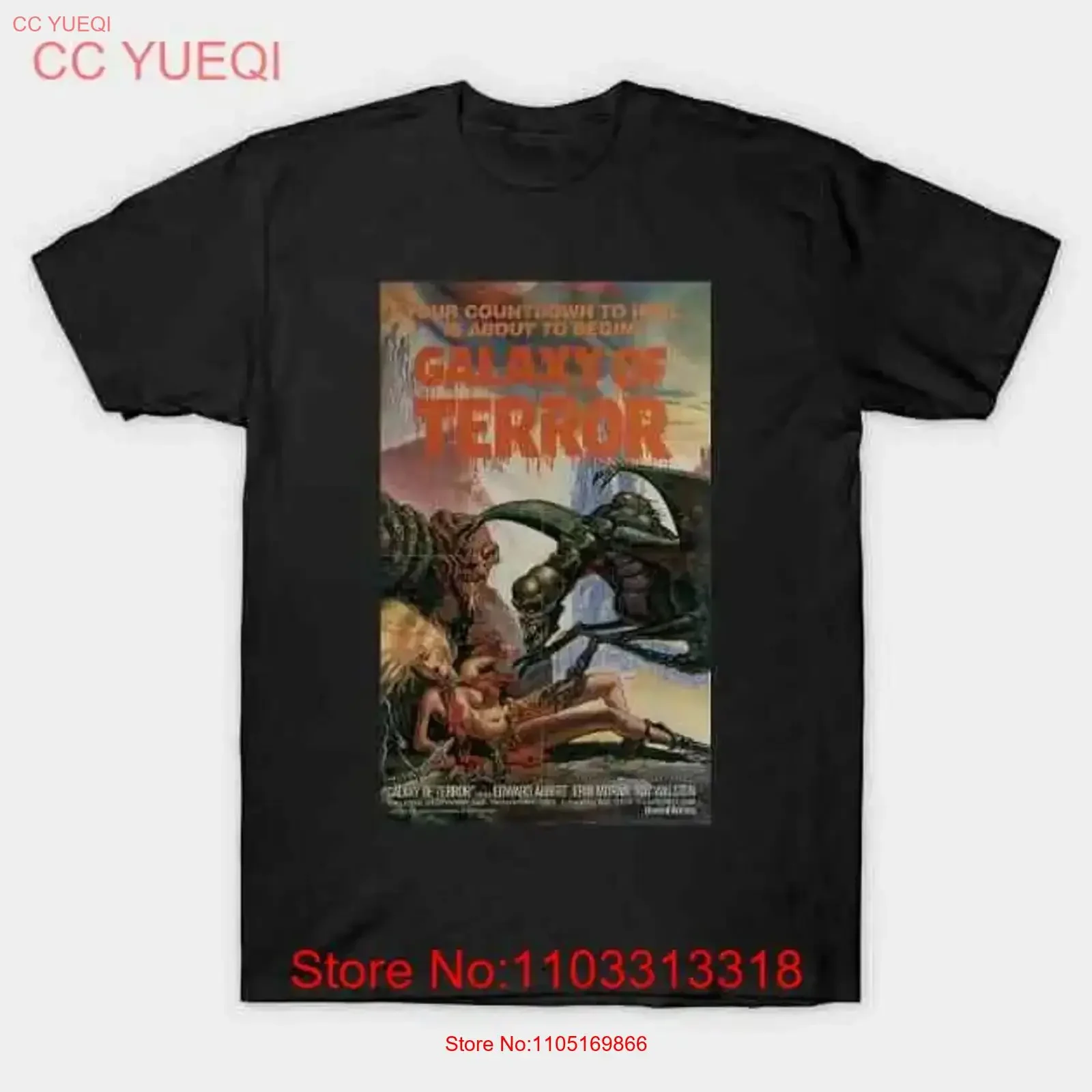 

Классический научно-фантастический постер ужасов «Галактика ужасов», сделанная в Австралии, футболка S 5XL, винтажная стираная модная растянутая стильная мужская футболка