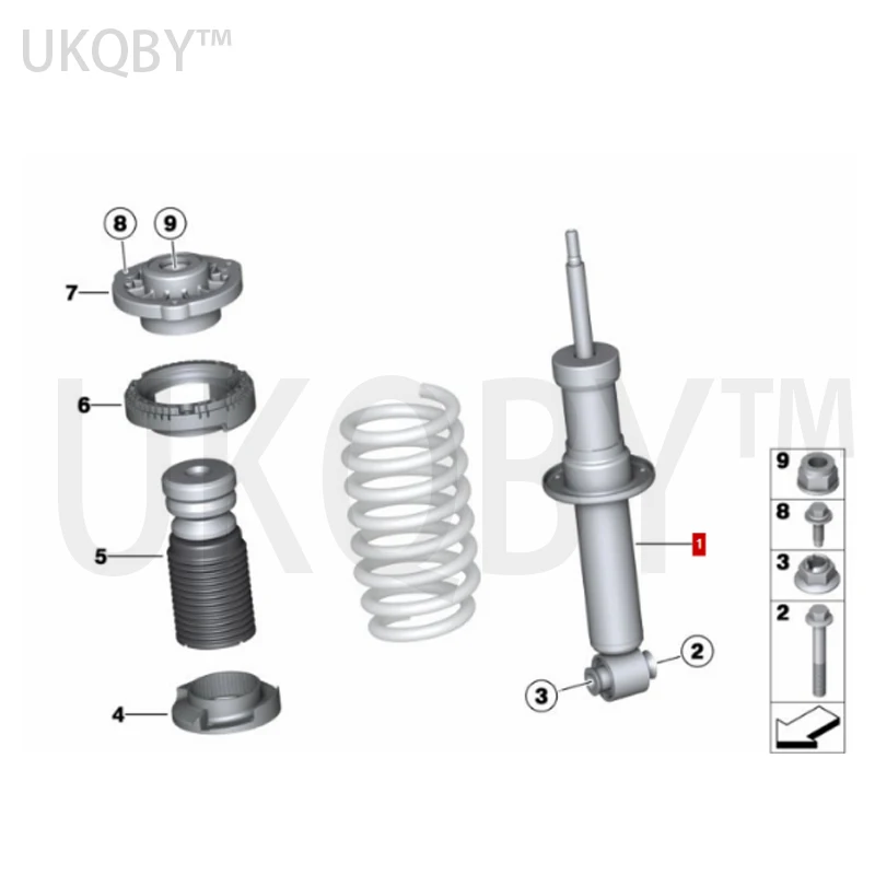 Barra de suspensión 33526796317, brazo oscilante, base de soporte fijo, pegamento superior X3 X4 F25 F26 20dX 35iX