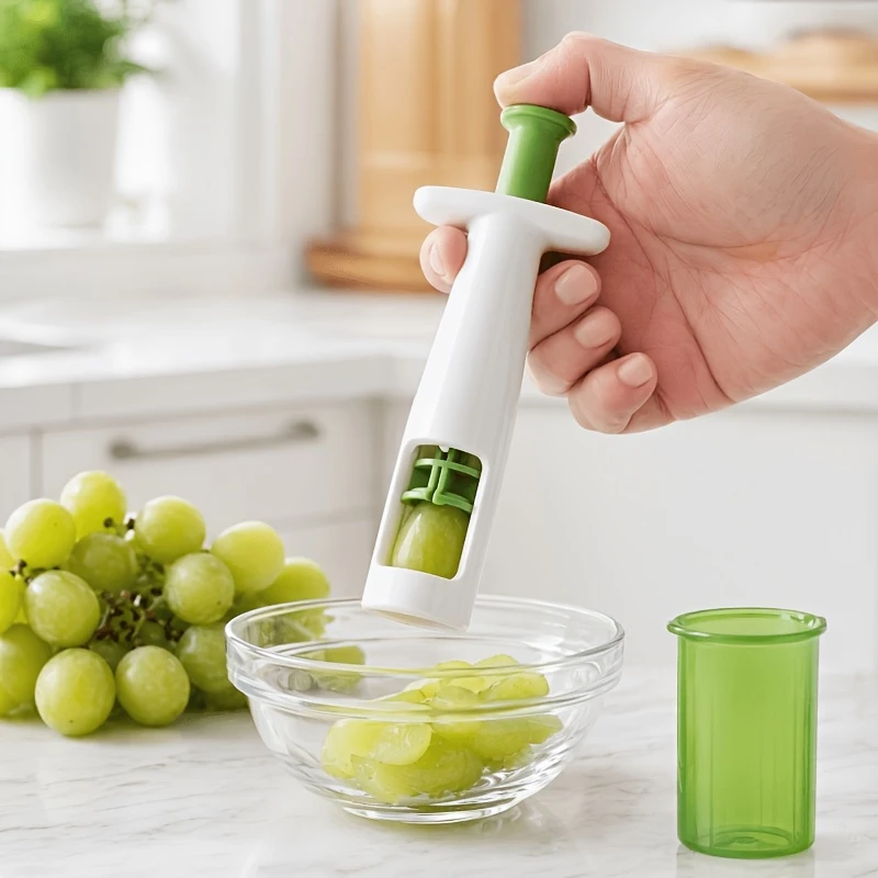 Cherry Tomato Grape Cutter, Multi-Functional Small Fruit Slicer, Quick Cutting Tool for Grapes, Cherry Tomatoes, Cakes and Kitch