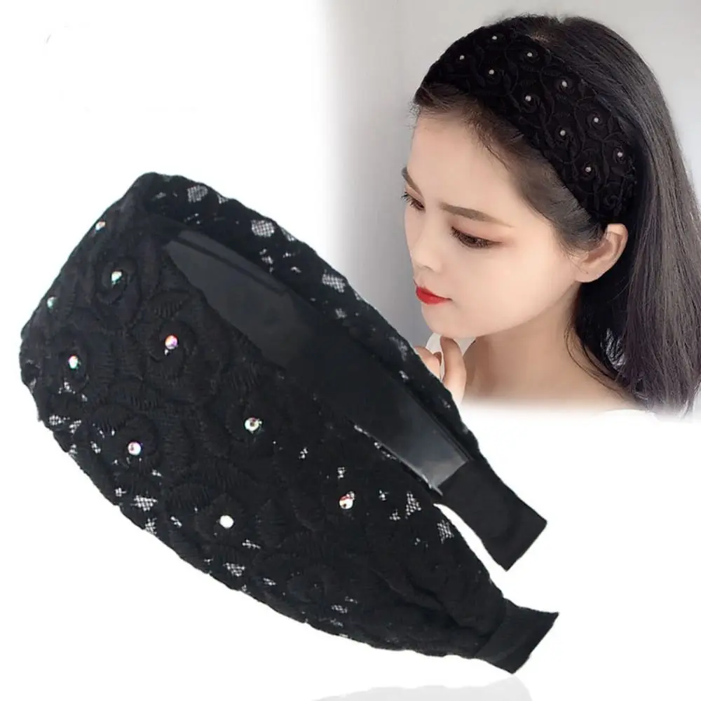 

Женская Кружевная повязка на голову с вышивкой