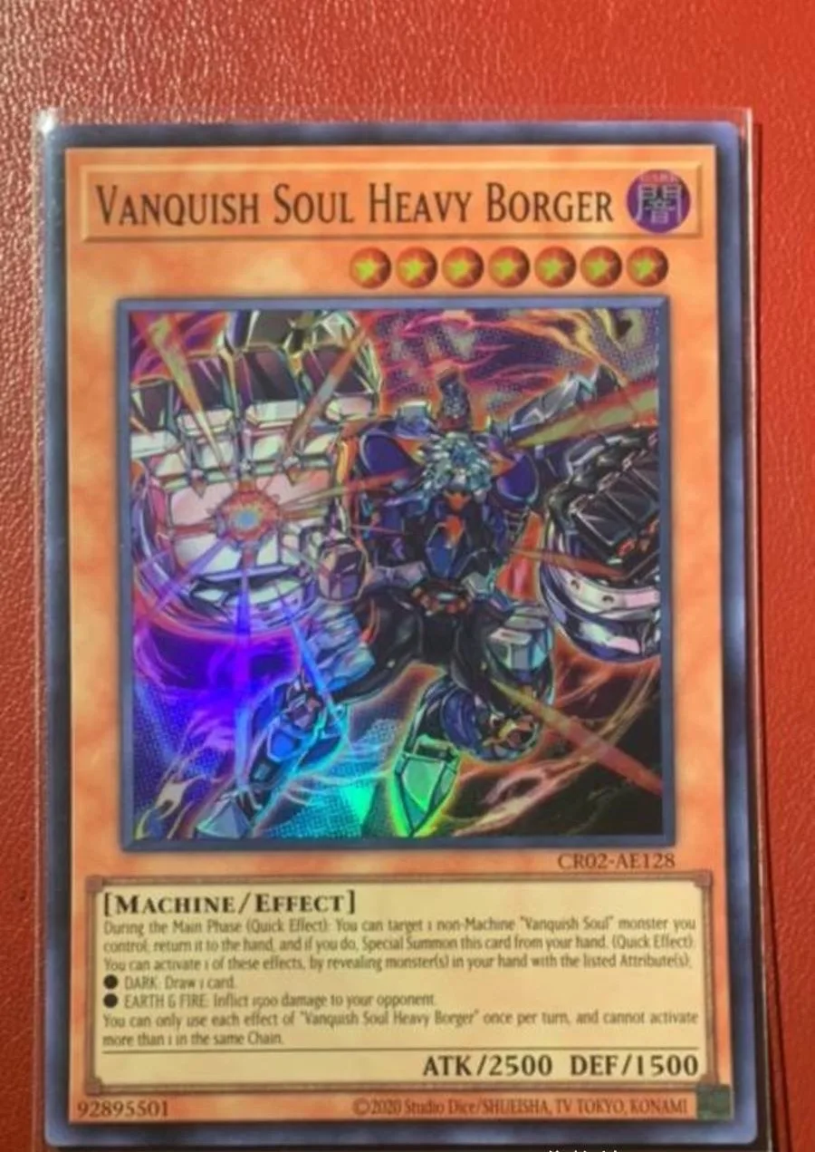 遊戯王-konami-デュエルモンスターズ-cr02-ae128-ヴァンキッシュソウル-ヘビーボルガー-スーパーレア-アジア英語コレクション-ミントカード