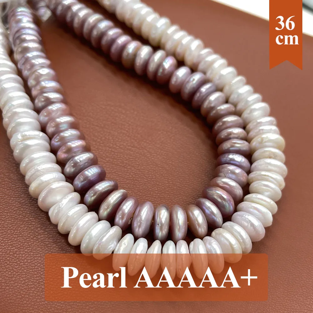 

13-14mm Natural Freshwater Pearls Bead Button Shape Baroque Pearl Loose Spacer Beaded for Making DIY Jewelry Necklace Bracelet