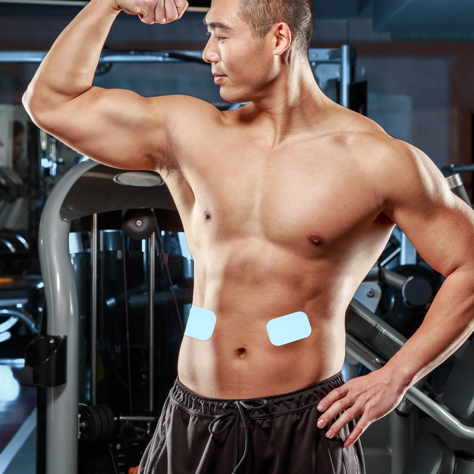 

50Pcs Ab Stimulator Pads Professional Replaceable Ab Belt Patch Fitness Gel Pad for Daily Use Comfortable Adhesive