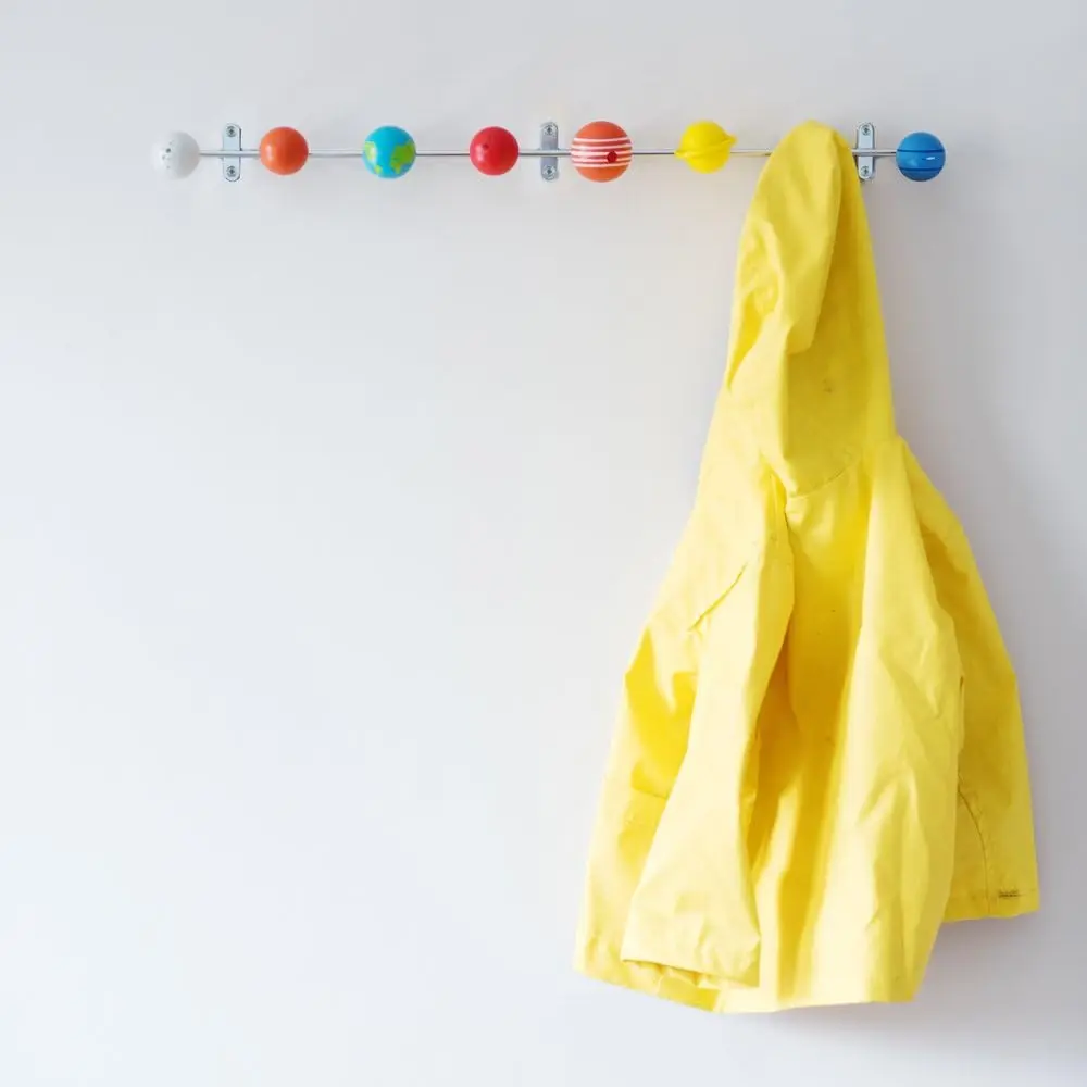 

Solar System Coat Hooks - Decorative Wall Mounted Wooden Hanging Rack