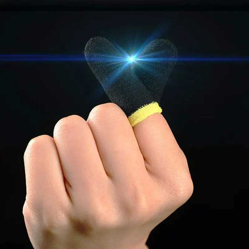 J78A 1 Pair For PUBG Mobile Games Gaming Finger Sleeve Breathable Fingertips Cover - Detail 1