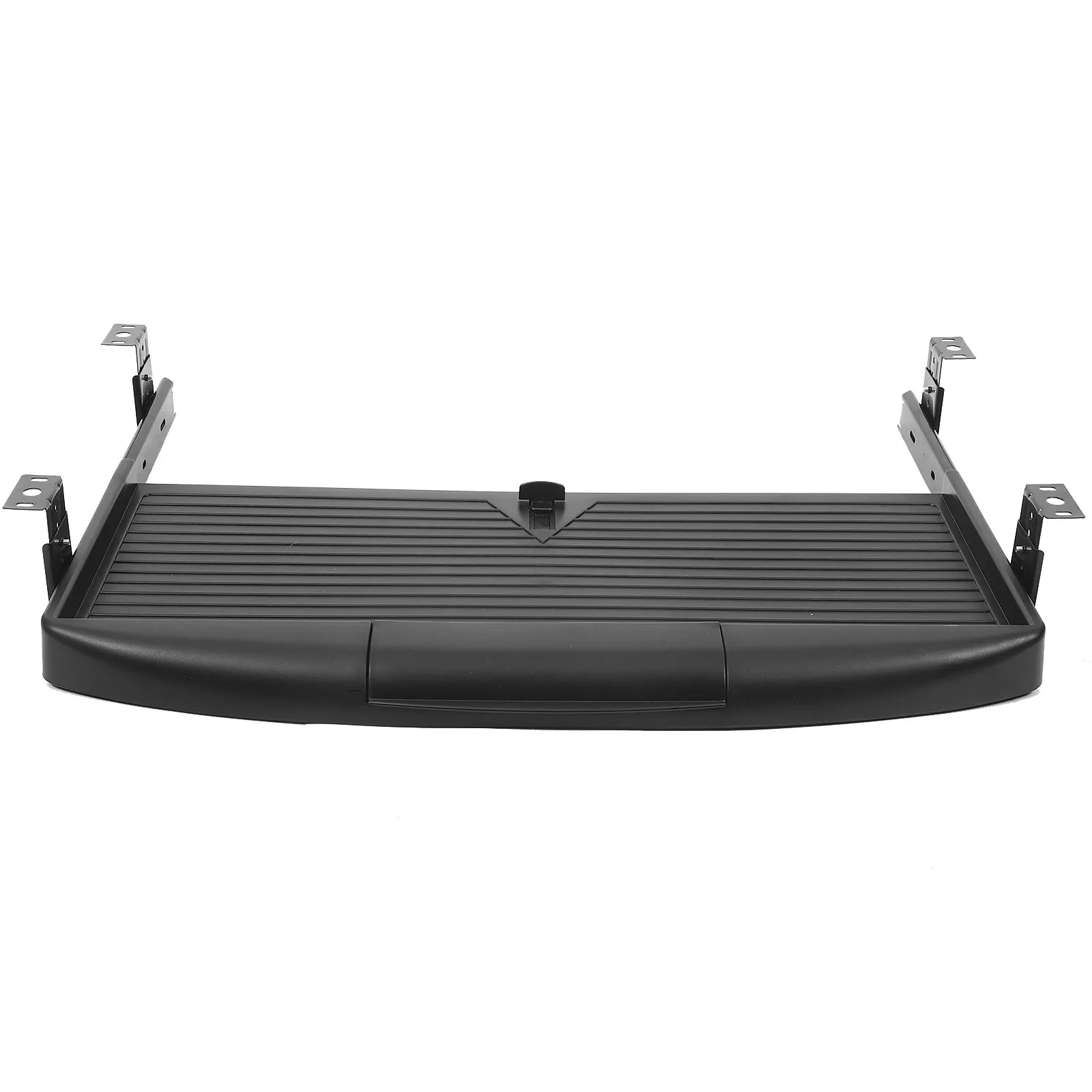 Keyboard Tray Double Layer Drawer Type Under Desk Slide Out Silent Rail Adjustable Keyboard Guide Storage Organizer