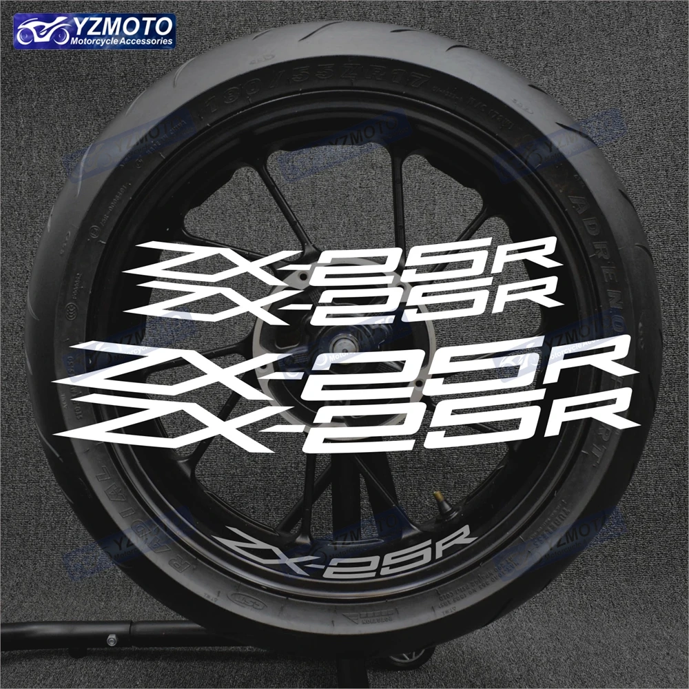 

For Kawasaki ZX-25R ZX25R ZX 25R Motorcycle Accessories Racing Front And Rear Logo Wheel Hub Sticker 17 Inch Rim Decal Stickers