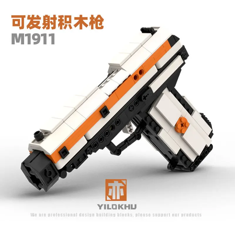 

405pcs Moc Building Blocks Gun Set Military CSGO Series Classic M1911 Pistol diy Bricks Toys for Children Boys Gifts