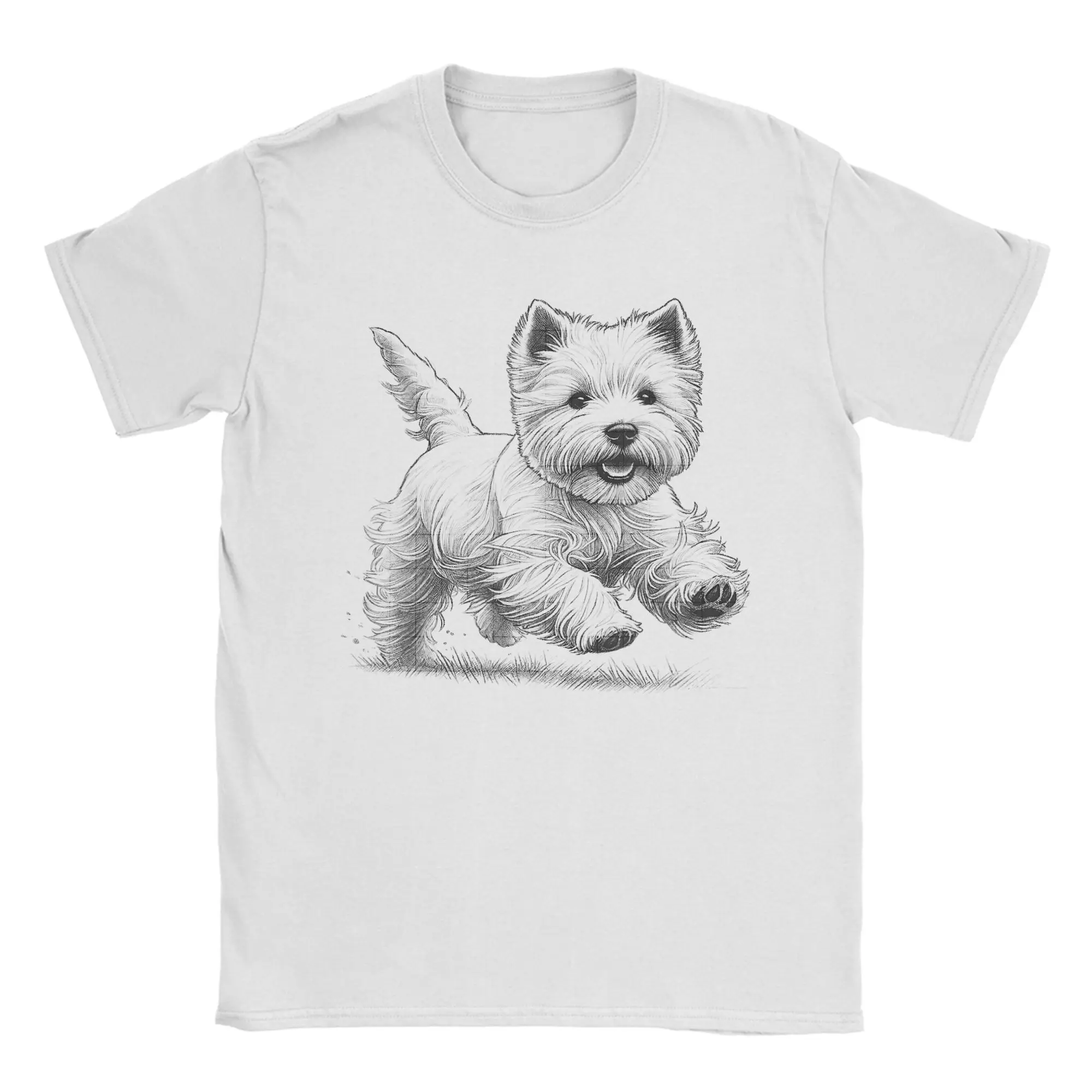 Camiseta con estampado de perro West Highland White Terrier Westie, camisetas Harajuku de verano para hombre, camisetas de talla grande 5XL, camisetas de manga corta