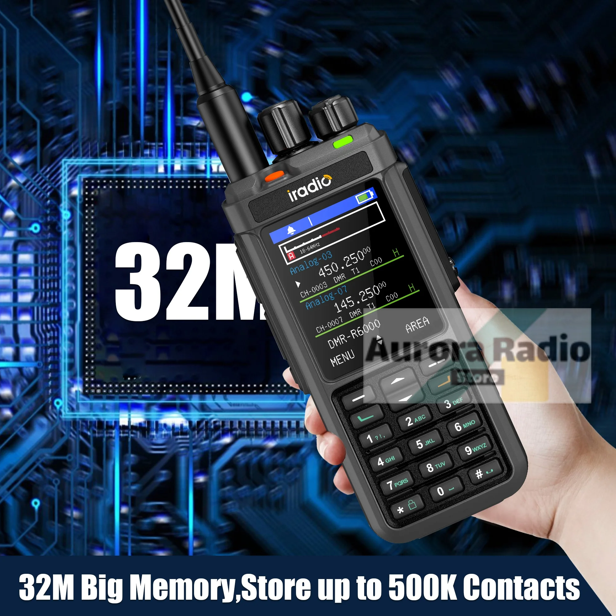 Iradio R-6000 10Wハイパワーデジタル無線機 DMR