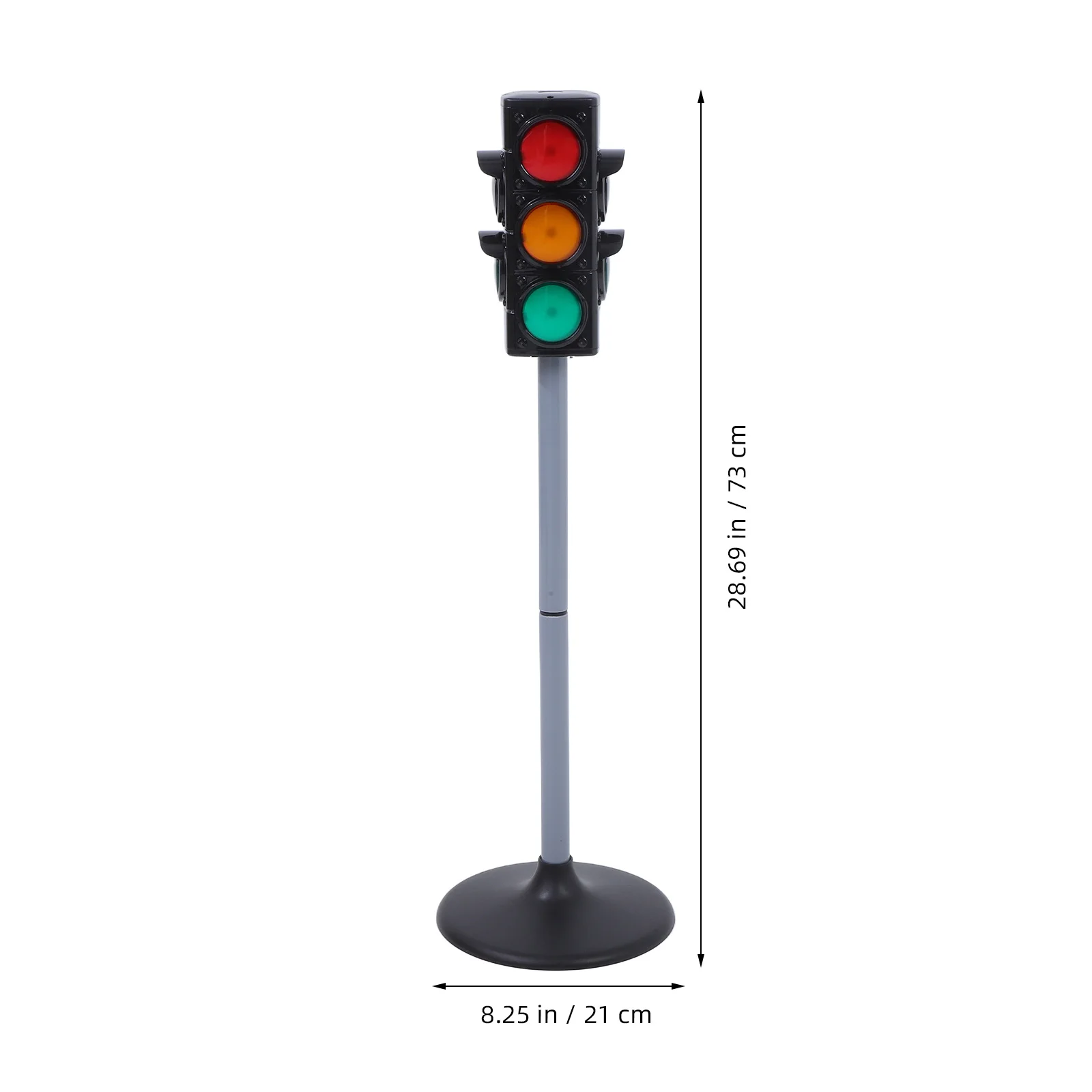 1Pcs Traffic Light Signal Black Simulation Safety Education Road Learning Plaything for Children Traffic Light Model Toy