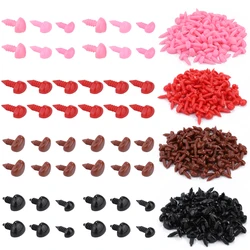 Fenrry 200 pçs triângulo nariz de segurança para diy boneca brinquedo urso artesanato de plástico nariz de segurança artesanato fazendo acessórios de fantoche peças
