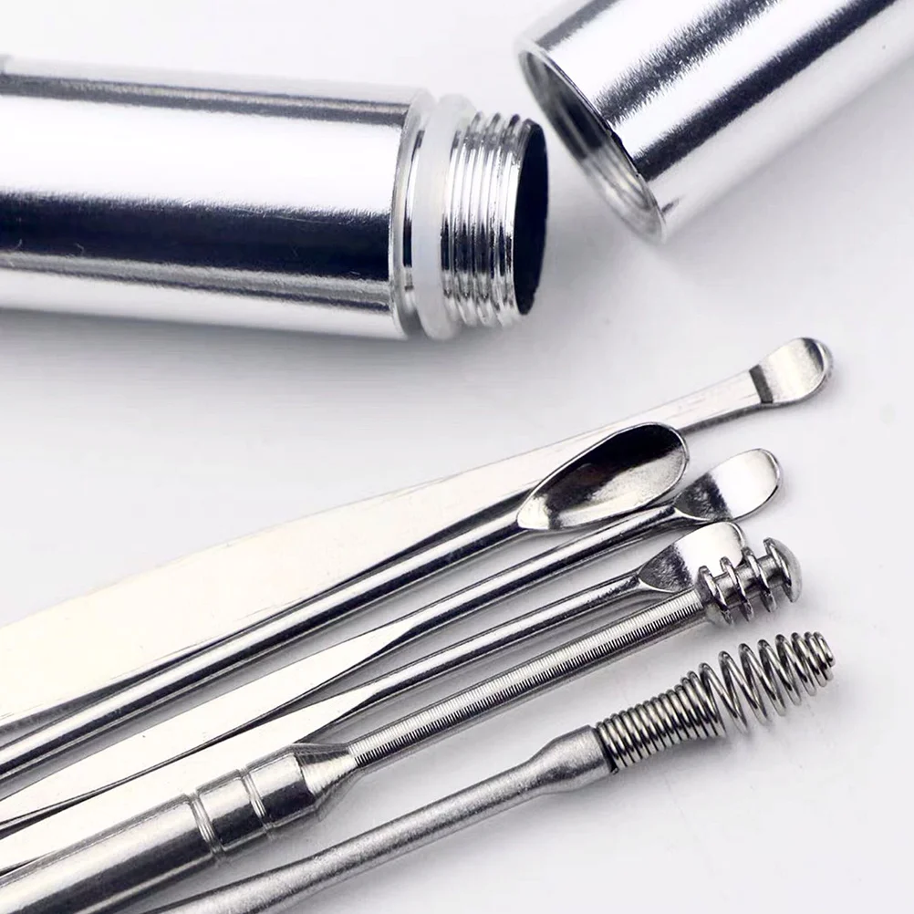 

Cleaner Tool Set Stainless Steel Wax Removal Scoop Skid Resistant Portable Ear Spoon For Home Use Ear Cleaning Kit